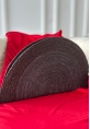 Siyah Clutch Çanta (Hasır)