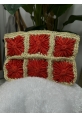 Adela Kırmızı Çiçek Motifli Clutch